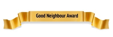 Good Neighbour Award Winner Ribbon
