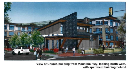 Proposed church rendering