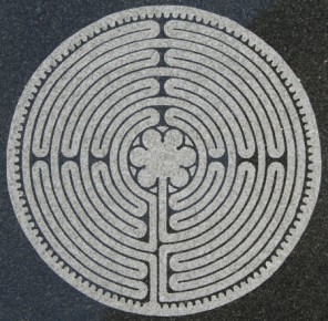 Labyrinth on marble